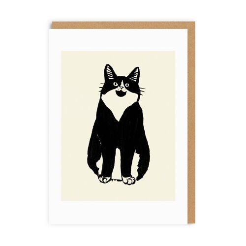 Cat Stare Greeting Card (7596)