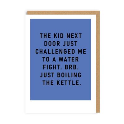 Water Fight Greeting Card (9252)