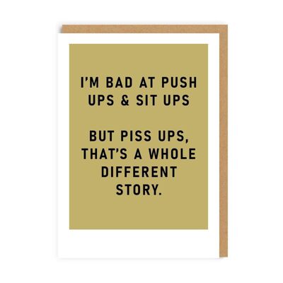 Piss Ups Greeting Card (9255)