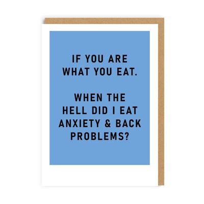 You Are What You Eat Greeting Card (9244)