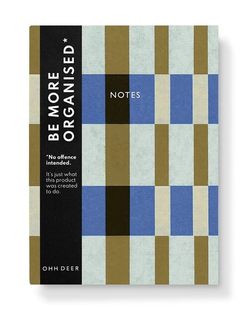 Evelina Blue & Green Stripes Linen Notebook (9188)
