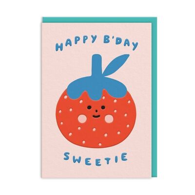 Carte d'anniversaire Sweetie Fraise (10451)