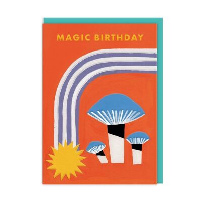 Tarjeta de cumpleaños de setas mágicas (9514)