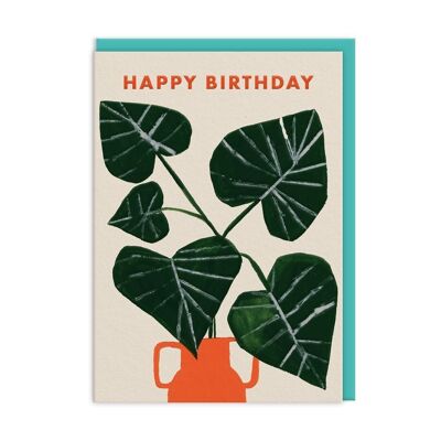 Monsterra Vase Birthday Card (9515)