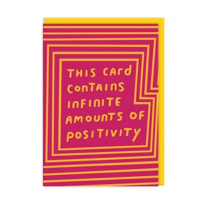 Tarjeta de felicitación de cantidades infinitas de positividad (9259)