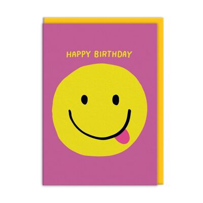 Smiley-Gesichtskarte zum Geburtstag (9264)