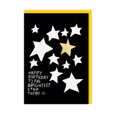 Tarjeta de cumpleaños con la estrella más brillante (9267)