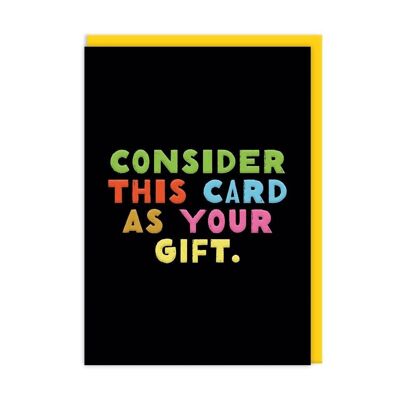 Considere esta tarjeta como su tarjeta de cumpleaños de regalo (9622)