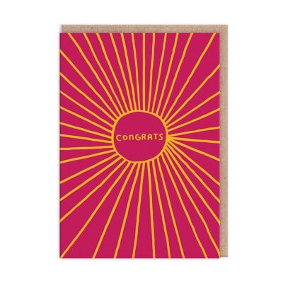 Sunburst Congratulations Card (9819)