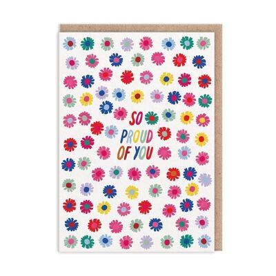 So Proud of You Flowers Greeting Card (9823)