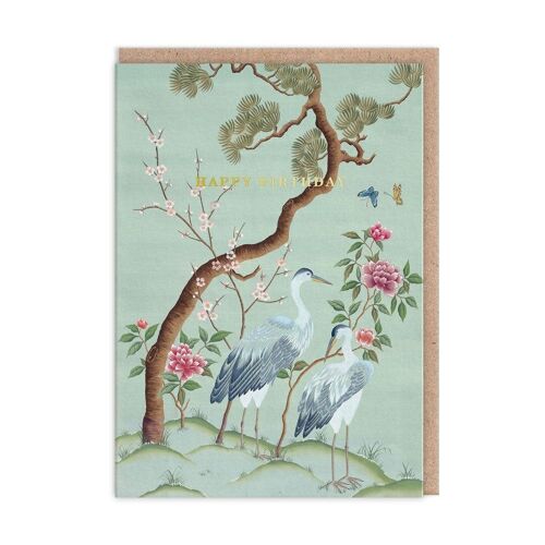 Heron Landscape Birthday Card (9899)