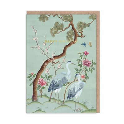 Heron Landscape Birthday Card (9899)