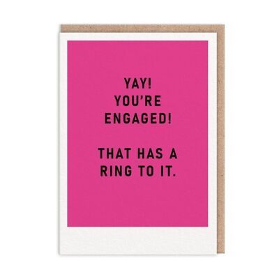 Its Got A Ring To It Engagement Card (10501)