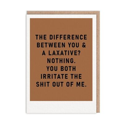 You And Laxative Greeting Card (9456)
