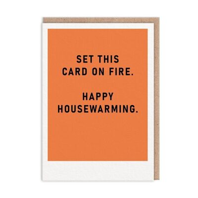 Set This Card on Fire New Home Card (9806)