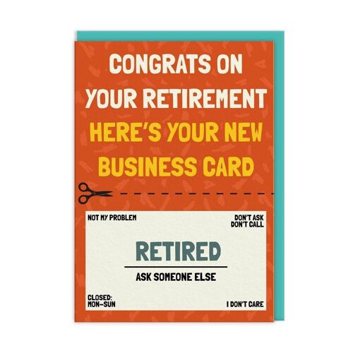 Retirement Business Card (9486)
