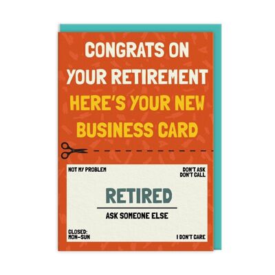 Retirement Business Card (9486)