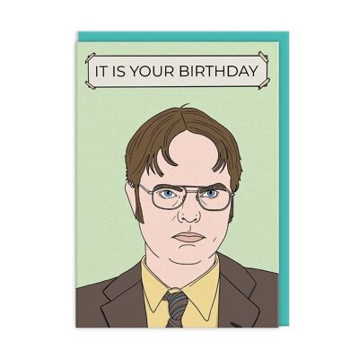Dwight Schrute Es tu tarjeta de cumpleaños (9544)
