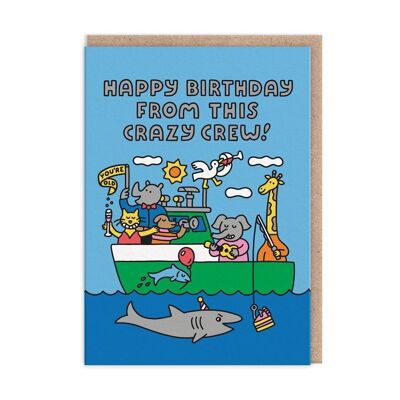 Carte d'anniversaire Crazy Crew (9433)