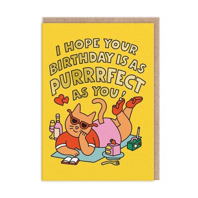 Purrrfect As You Birthday Card (9435)