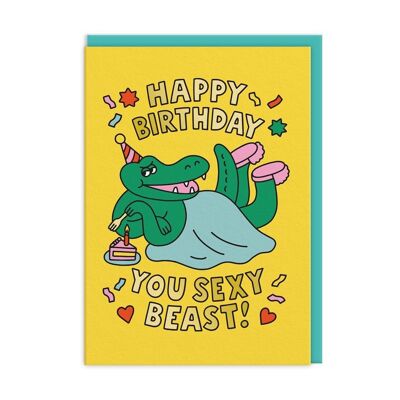 Tarjeta de cumpleaños de Bestia sexy (9437)