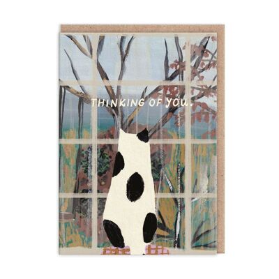 Cat Window Thinking Of You Card (9817)