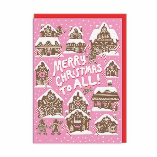 Ginger Bread Houses Christmas Card (9691)
