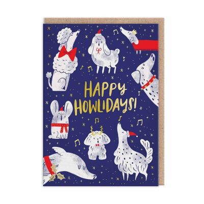 Happy Howlidays Weihnachtskarte (9690)
