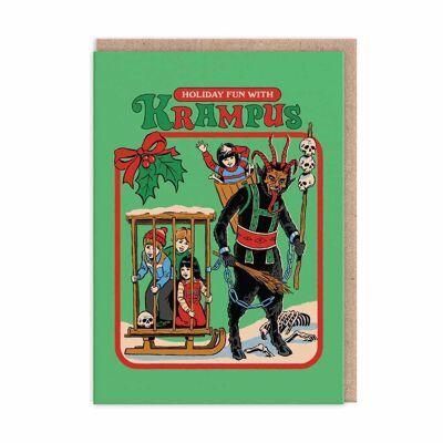 Divertimento in vacanza con la cartolina di Natale Krampus (9687)