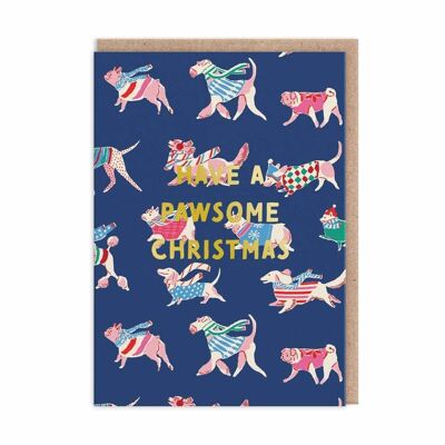 Pawsome Christmas Dogs Weihnachtskarte (9666)