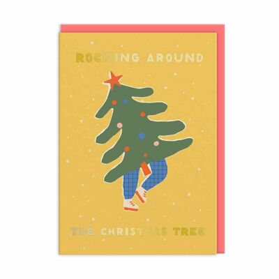 Biglietto "Dondolarsi attorno all'albero di Natale" (9706)