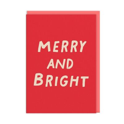 Merry And Bright Christmas Card (9707)