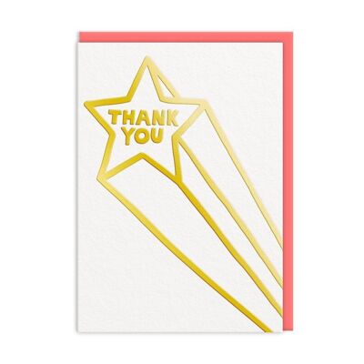 Tarjeta de felicitación estrella de agradecimiento (9802)