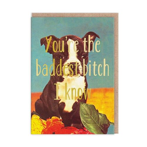Baddest Bitch I Know Greeting Card (9206)