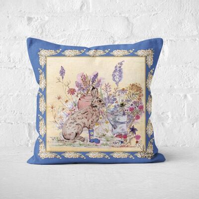 Hare Bouquet Boots Cushion