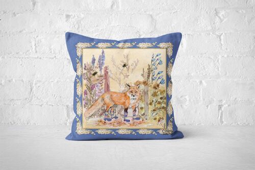 Fox Bouquet Boots Cushion