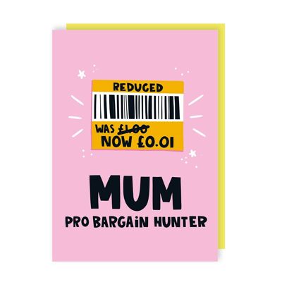 Pro Bargain Hunter Mother's Day Card Pack of 6