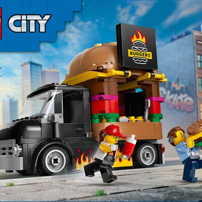 LEGO 60404 - Furgone del cibo di Burgers City