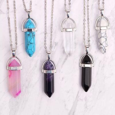 Crystal Pendant - Silver Plated Necklaces