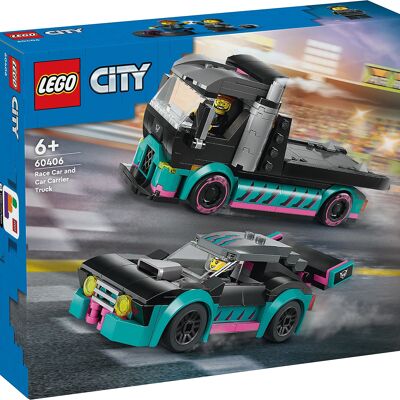 LEGO 60406 - Veicolo da corsa e camion per il trasporto cittadino