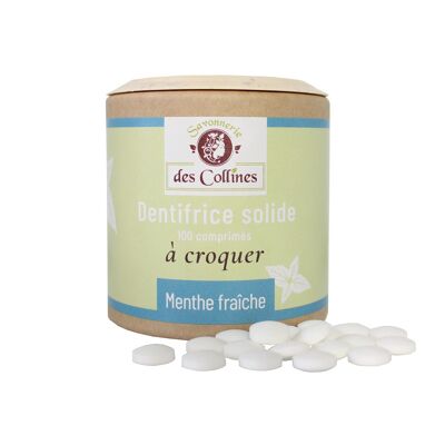 Dentifrice solide à croquer - 100 pastilles