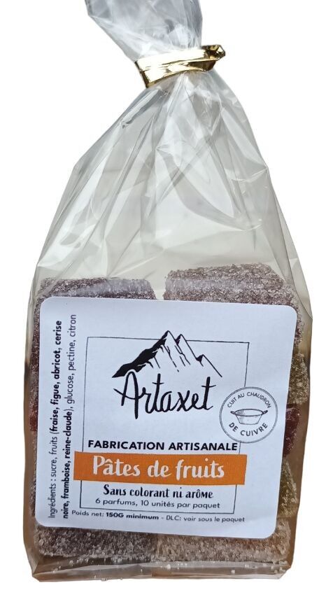 Pâtes de fruits artisanales - Sans colorant, ni arôme - 150G