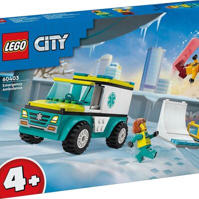 LEGO 60403 - Ambulance and Snowboarder City