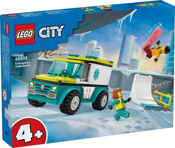 LEGO 60403 - Ambulance Et Snowboardeur City