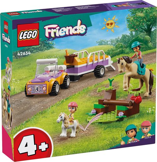 LEGO 42634 - Remorque Cheval Et Poney Friends