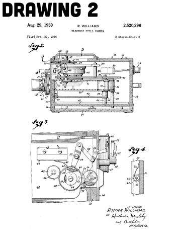 Tirages de dessin de brevet d'appareil photo électrique 6