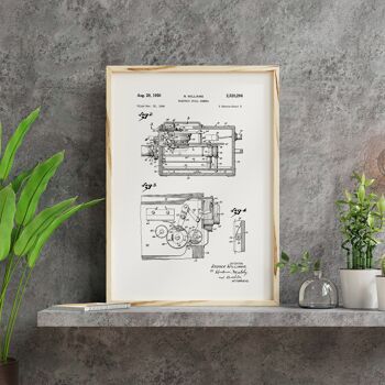 Tirages de dessin de brevet d'appareil photo électrique 2