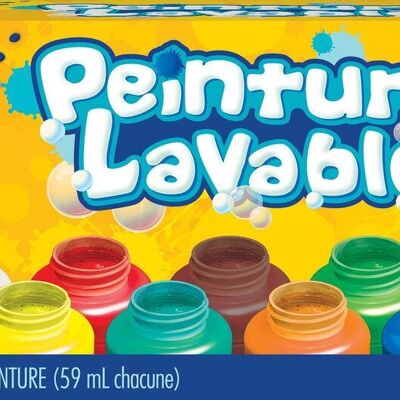 10 Pots de Peinture Lavable