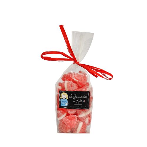 Bonbons - Sachet Cœurs cerise