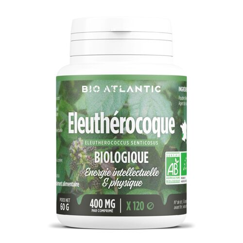 Eleuthérocoque Biologique - 400 mg - 120 comprimés